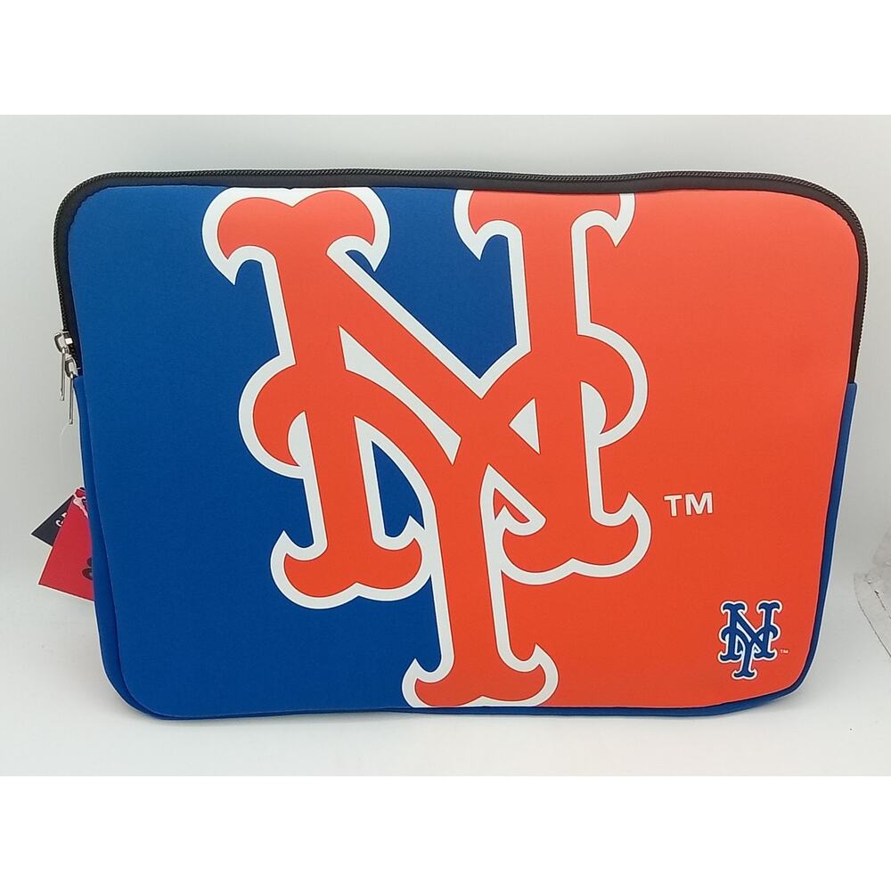 New York Mets Foco 15" x 11" Color Block Zipper Laptop Sleeve